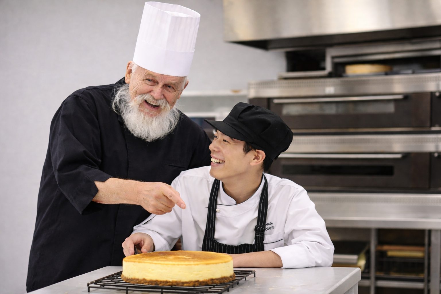 パティシエ・ブランジェ科 ドイツ最高位資格・製菓・製パンマイスターのウリ先生と、本格チーズケーキを作ろう！